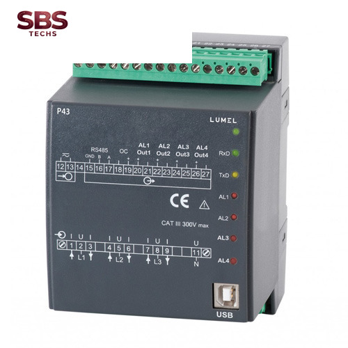 Bộ chuyển đổi tín hiệu điện 3 pha P43 Lumel