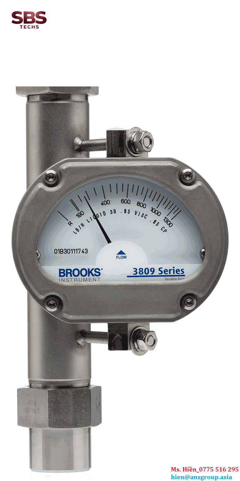 Metal Tube Variable Area Flow Meters MT3809