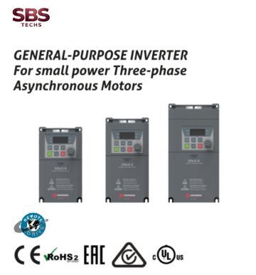 Sinus B Inverter - Biến tần Sinus B General purpose Drive for small power 3 phrase asynchronous motor. Biến tần đa chức năng điều khiển chuyển động cho động cơ VIỆT suất nhỏ không đồng bộ 3 pha