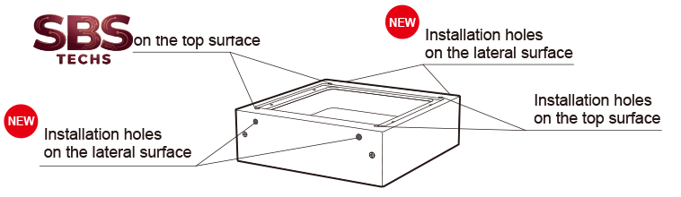 Installation Holes on the Lateral Surfaces(image)