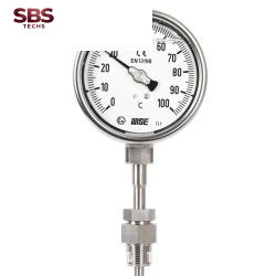 Đồng hồ đo nhiệt độ có dầu dạng chân đứng Wise T259 - Nhiệt kế Wise - Đại lý Wise Control