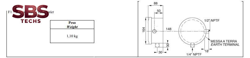 Bản vẽ Công tắc chênh áp Tema PBS8 Series Bản vẽ Công tắc chênh áp Tema PBS8 Series