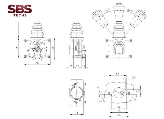 Bản vẽ Cần gạt điều khiển bằng tay ST0 Spohn Burkhardt Việt Nam